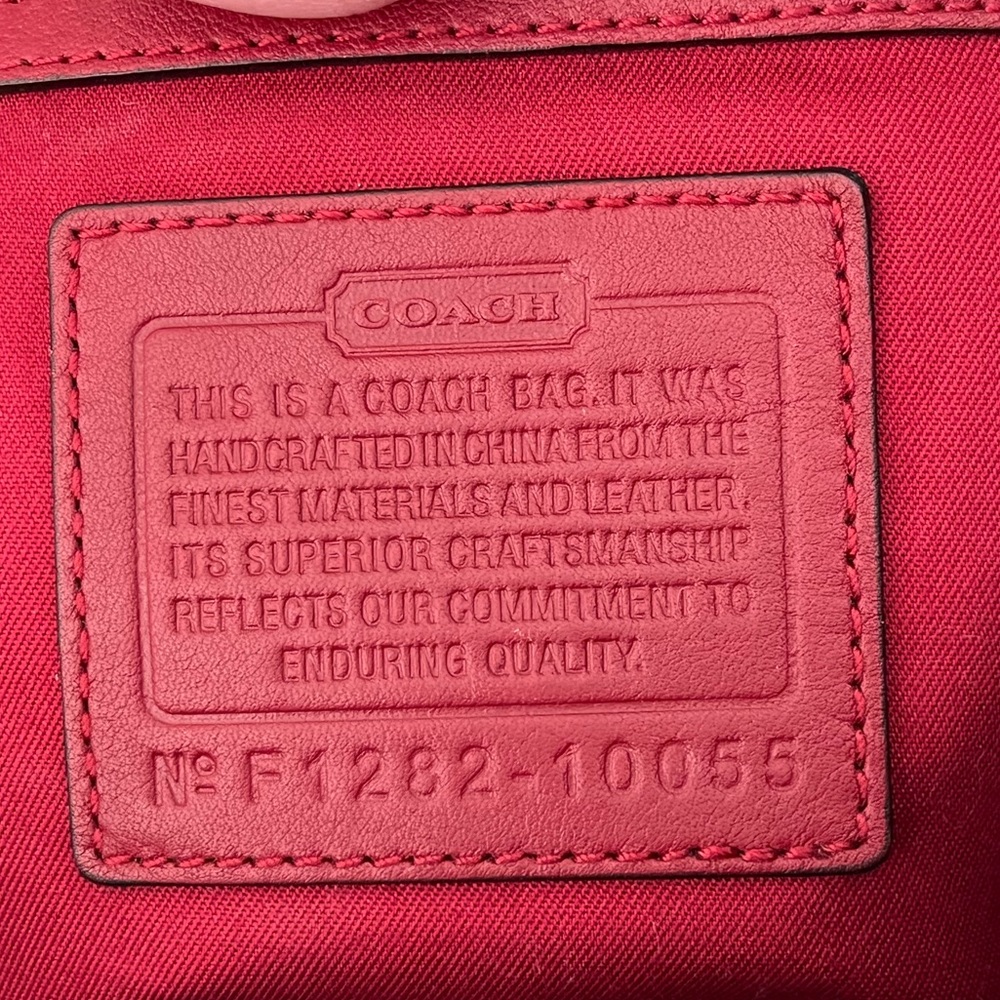 Coach Black and Red Signature Bag - Picture 16 of 16
